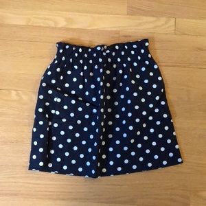 J. crew polka dot skirt